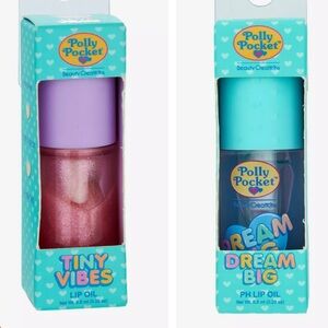 NIB (2) Polly Pocket Watermelon Lip Oil and Dragon fruit Lip Oil pH